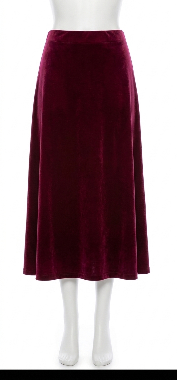 NEW SYMPLI savvy pleat hem skirt in pomegranate